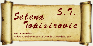 Selena Topisirović vizit kartica